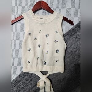 H&M Cream Knit Sweater Womens Small